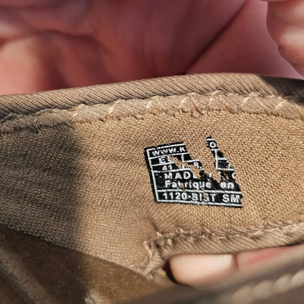 KEEN Kona Brown‎ Leather Embossed Thong Sandals Mens 8 Womens 10 1120-BIST